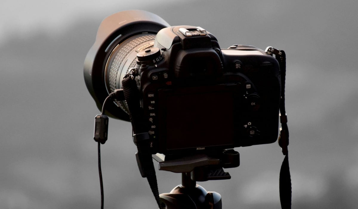 EN avstängd kamera bakifrån