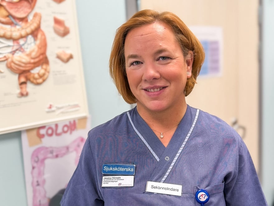 Bild på sjuksköterska, Södertälje sjukhus